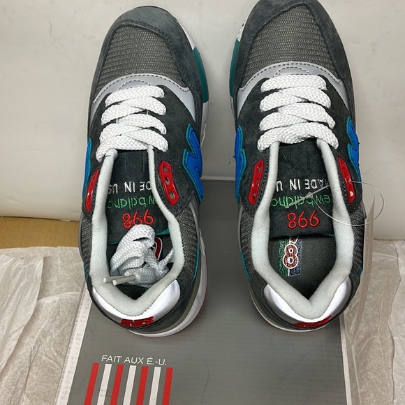 BNIB New Balance 998 Woman's Gray/Blue size 5.5 (4) - Picture 3 of 7